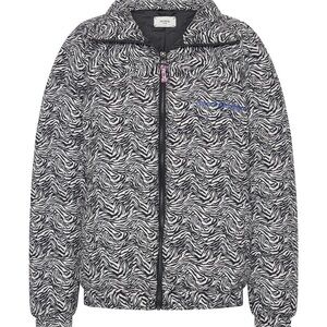 one teaspoon DIRTEE LOVE PUFFA JACKET women’s size small zebra black/white new